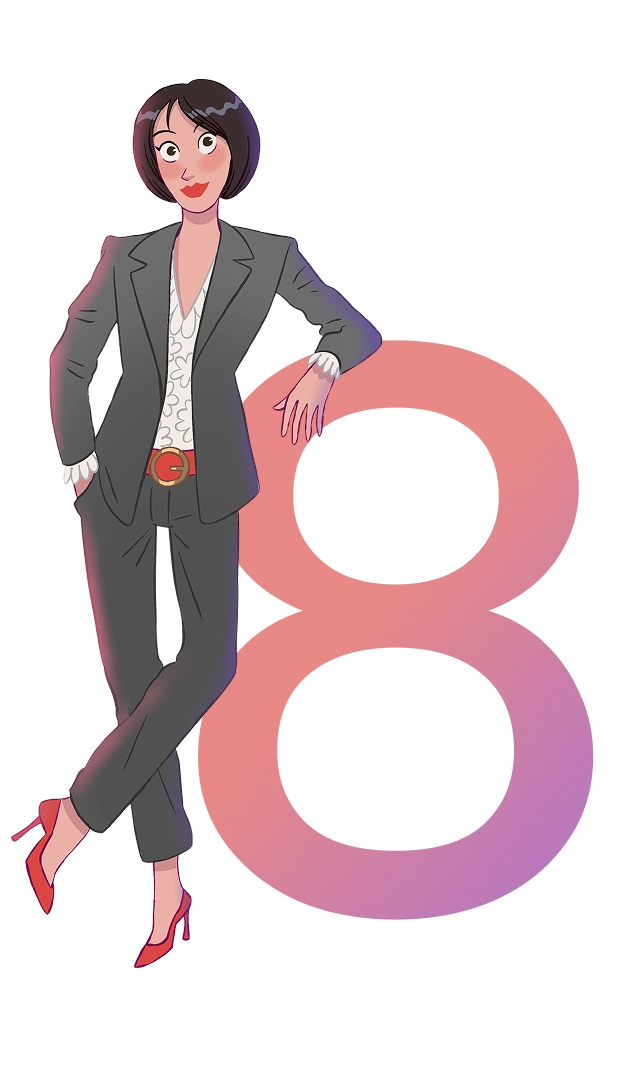 girl with number